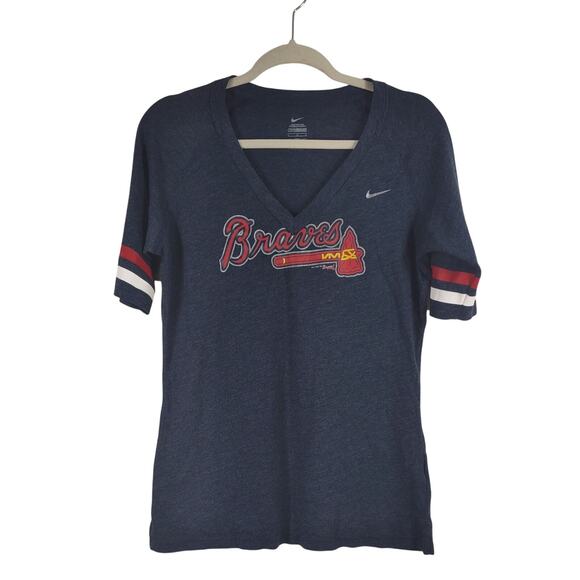 Nike Womens Braves Tee, Size Large - Picture 1 of 8